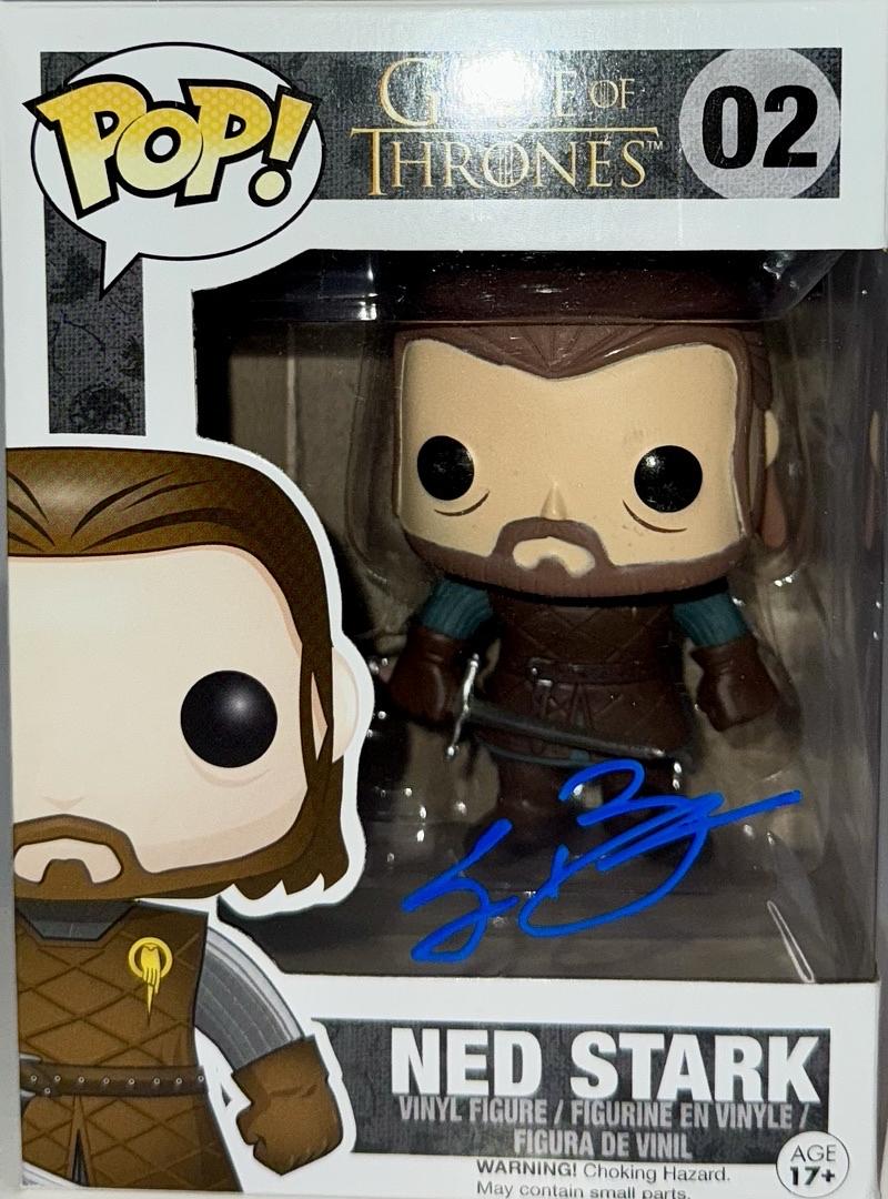Sean Bean Signed Funko Pop #02 Ned Stark (Game Of Thrones) - Beckett COA